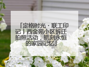 定格时光・联工印记丨西金苑小区拆迁拍照活动，镌刻永恒的家园记忆