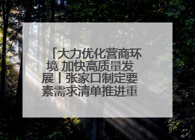 大力优化营商环境 加快高质量发展丨张家口制定要素需求清单推进重点项目建设