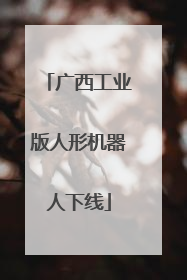 广西工业版人形机器人下线