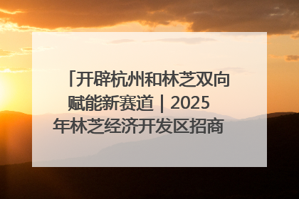 开辟杭州和林芝双向赋能新赛道｜2025年林芝经济开发区招商引资（杭州）推介展销活动在杭举办