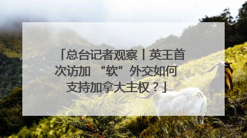 总台记者观察丨英王首次访加 “软”外交如何支持加拿大主权？