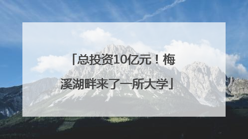 总投资10亿元！梅溪湖畔来了一所大学