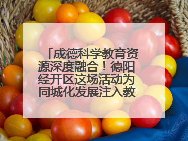 成德科学教育资源深度融合！德阳经开区这场活动为同城化发展注入教育动能