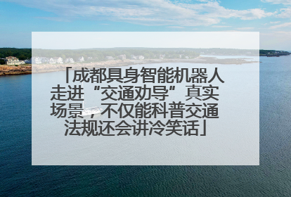 成都具身智能机器人走进“交通劝导”真实场景，不仅能科普交通法规还会讲冷笑话