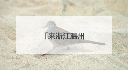 来浙江温州畅玩毕业季