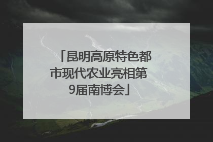 昆明高原特色都市现代农业亮相第9届南博会