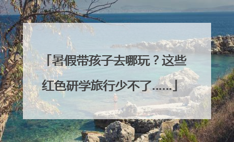 暑假带孩子去哪玩？这些红色研学旅行少不了……