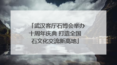 武汉客厅石博会举办十周年庆典 打造全国石文化交流新高地