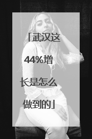 武汉这44%增长是怎么做到的