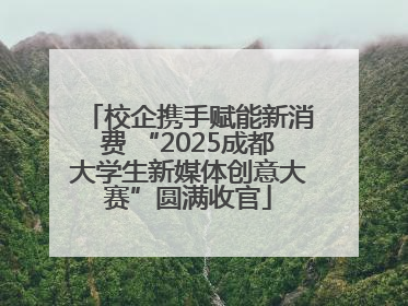 校企携手赋能新消费 “2025成都大学生新媒体创意大赛”圆满收官
