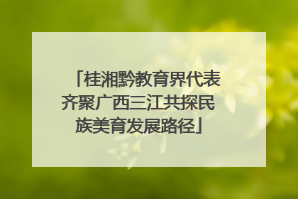 桂湘黔教育界代表齐聚广西三江共探民族美育发展路径