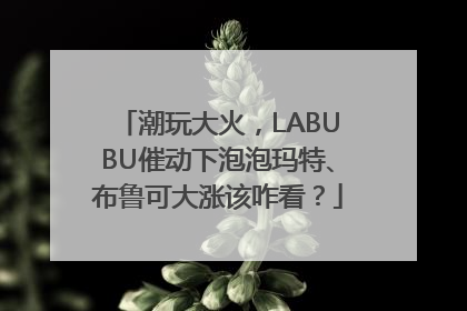 潮玩大火，LABUBU催动下泡泡玛特、布鲁可大涨该咋看？