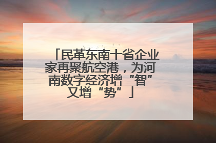 民革东南十省企业家再聚航空港，为河南数字经济增“智”又增“势”