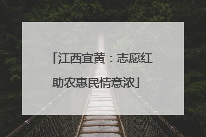 江西宜黄：志愿红助农惠民情意浓