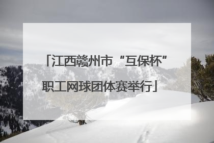 江西赣州市“互保杯”职工网球团体赛举行