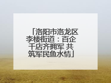洛阳市洛龙区李楼街道：百企千店齐拥军 共筑军民鱼水情