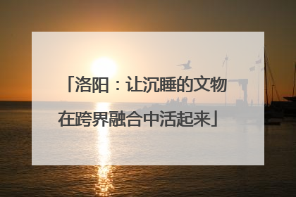 洛阳：让沉睡的文物在跨界融合中活起来