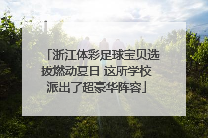 浙江体彩足球宝贝选拔燃动夏日 这所学校派出了超豪华阵容