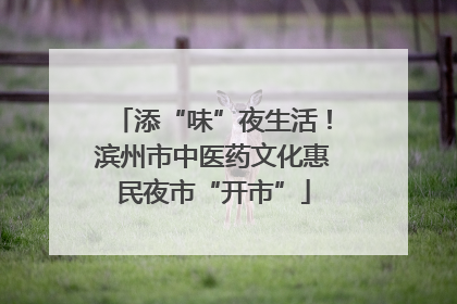 添“味”夜生活！滨州市中医药文化惠民夜市“开市”
