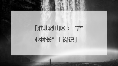 淮北烈山区：“产业村长”上岗记