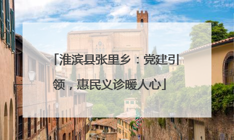 淮滨县张里乡：党建引领，惠民义诊暖人心