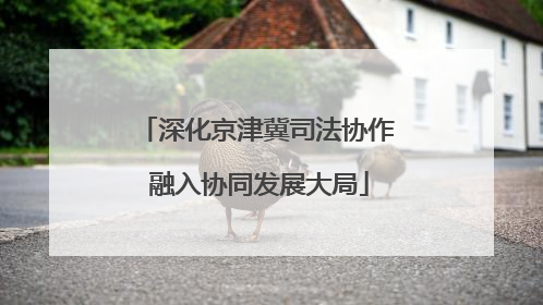 深化京津冀司法协作 融入协同发展大局