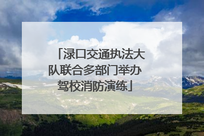 渌口交通执法大队联合多部门举办驾校消防演练