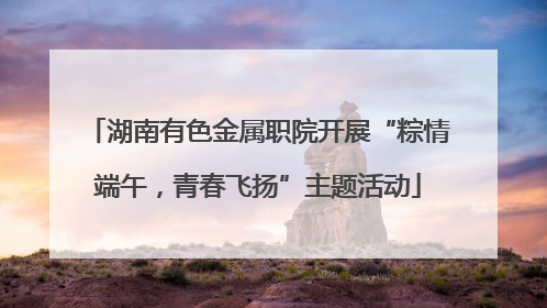 湖南有色金属职院开展“粽情端午，青春飞扬”主题活动