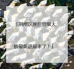 荆州这座世界级大桥最新进展来了！
