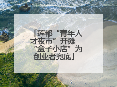 莲都“青年人才夜市”开摊 “盒子小店”为创业者兜底