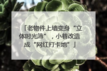 老物件上墙变身“立体时光簿”，小巷改造成“网红打卡地”