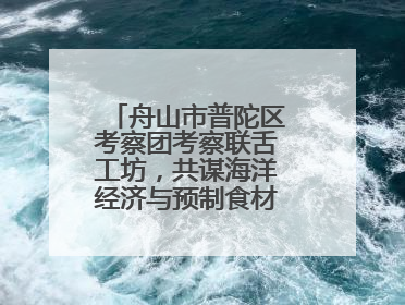 舟山市普陀区考察团考察联舌工坊，共谋海洋经济与预制食材产业融合发展