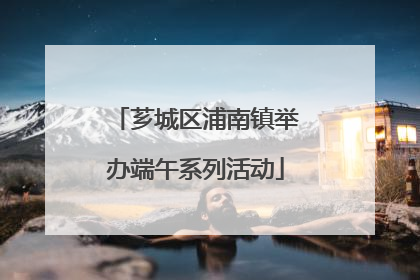 芗城区浦南镇举办端午系列活动