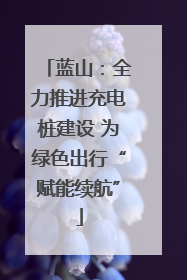 蓝山：全力推进充电桩建设 为绿色出行“赋能续航”