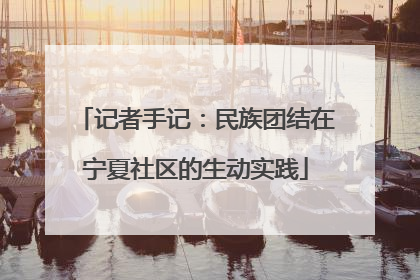 记者手记：民族团结在宁夏社区的生动实践