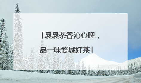 袅袅茶香沁心脾，品一味婺城好茶