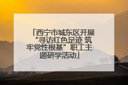西宁市城东区开展“寻访红色足迹 筑牢党性根基”职工主题研学活动