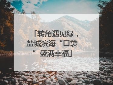 转角遇见绿，盐城滨海“口袋”盛满幸福