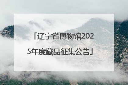 辽宁省博物馆2025年度藏品征集公告