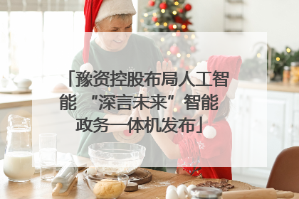 豫资控股布局人工智能 “深言未来”智能政务一体机发布