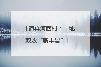 道真河西村：一地双收“新丰景”