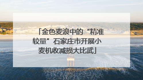 金色麦浪中的“精准较量”石家庄市开展小麦机收减损大比武