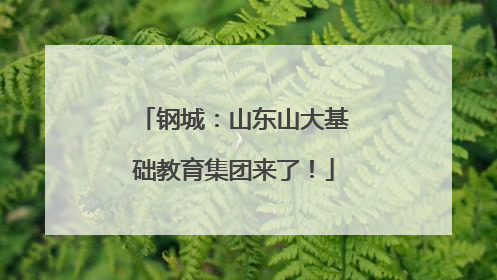 钢城：山东山大基础教育集团来了！