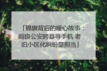 锦旗背后的暖心故事：阎良公安跨县寻手机 老旧小区化纠纷显担当