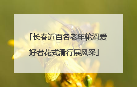 长春近百名老年轮滑爱好者花式滑行展风采