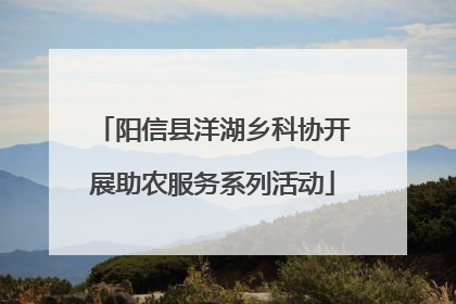 阳信县洋湖乡科协开展助农服务系列活动