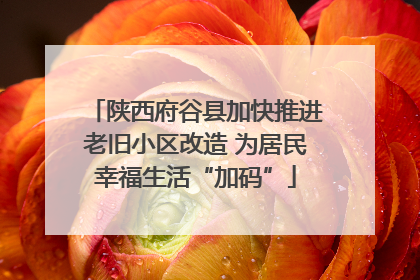 陕西府谷县加快推进老旧小区改造 为居民幸福生活“加码”