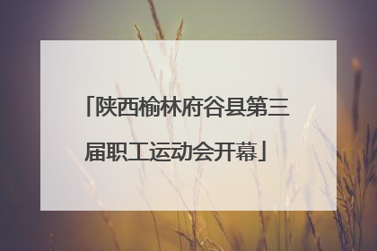 陕西榆林府谷县第三届职工运动会开幕