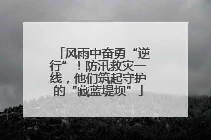 风雨中奋勇“逆行”！防汛救灾一线，他们筑起守护的“藏蓝堤坝”