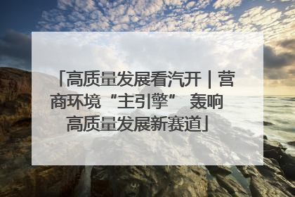 高质量发展看汽开｜营商环境“主引擎” 轰响高质量发展新赛道